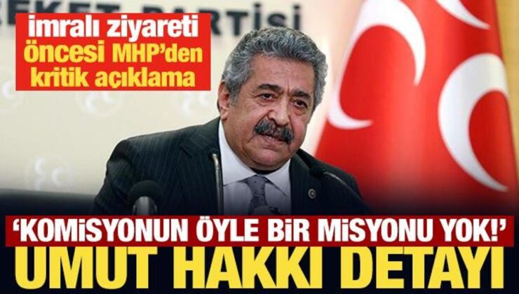İmralı ziyareti öncesi MHP’den kritik açıklama: Komisyonun öyle bir misyonu yok!
