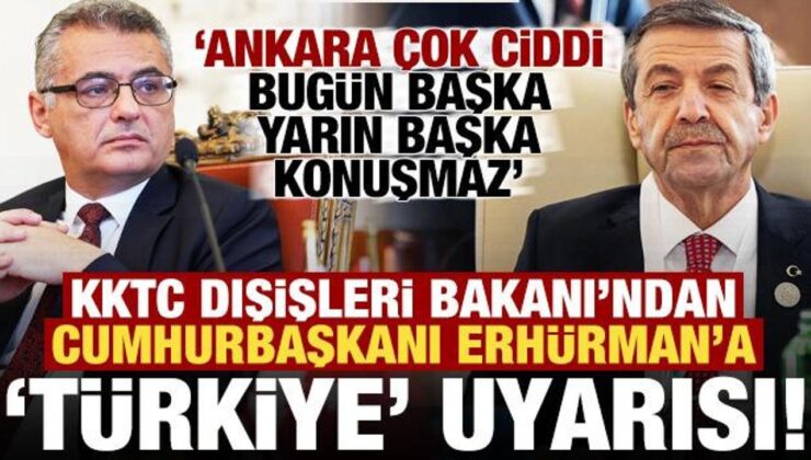 KKTC Dışişleri Bakanı’ndan, Erhürman’a tepki: Türkiye bugün başka yarın başka konuşmaz…