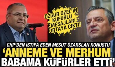 Mesut Özarslan: Özgür Özel, anneme ve merhum hacı babama küfür etti