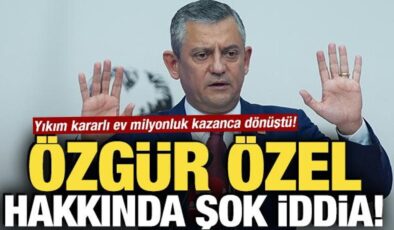 Özgür Özel hakkında şok iddia! Yıkım kararlı ev milyonluk kazanca dönüştü
