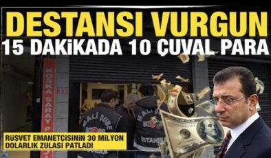 Suç gelirleri emanetçisine destansı vurgun: 15 dakikada 10 çuval para çaldılar