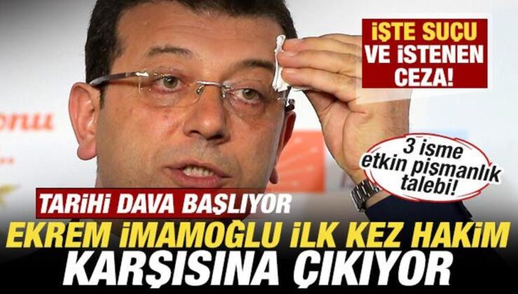 Tarihi dava başlıyor! İmamoğlu ilk kez hakim karşısına çıkacak! İşte suçu ve istenen ceza