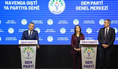 CHP Genel Başkanı Özgür Özel, DEM Parti’yi ziyaret etti