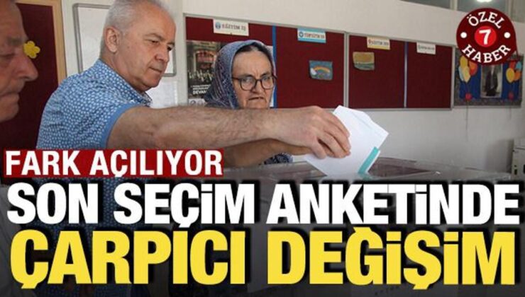 Fark açılıyor: Son seçim anketinde çarpıcı değişim