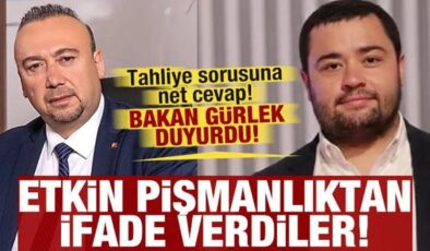 Bakan Gürlek duyurdu: Özkan Yalım etkin pişmanlıktan ifade verdi!