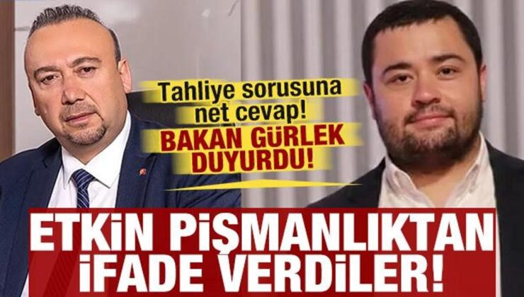 Bakan Gürlek duyurdu: Özkan Yalım etkin pişmanlıktan ifade verdi!