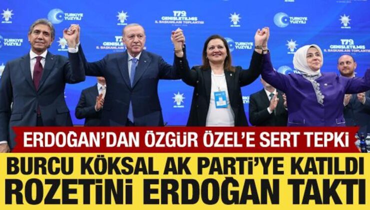 Burcu Köksal AK Parti’ye katıldı: Rozetini Cumhurbaşkanı Erdoğan taktı