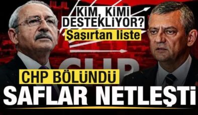 CHP bölündü! Saflar netleşti! Kim, kimi destekliyor? Listede sürpriz isimler