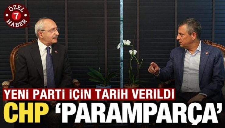 CHP ‘paramparça’: Yeni parti için tarih verildi