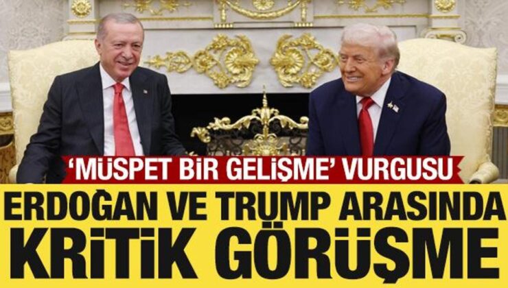 Cumhurbaşkanı Erdoğan, ABD Başkanı Trump ile görüştü