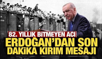 Erdoğan’dan son dakika Kırım mesajı