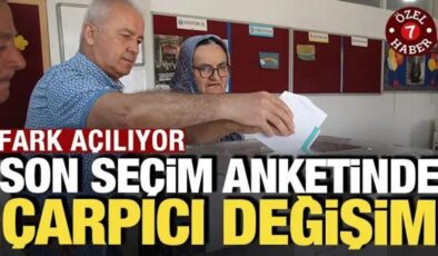 Fark açılıyor: Son seçim anketinde çarpıcı değişim
