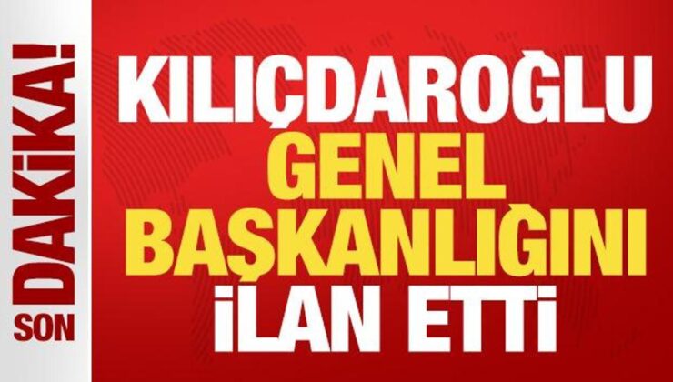 Kılıçdaroğlu CHP Genel Başkanlığı ilan etti! Sosyal medyayı sallayan hareket