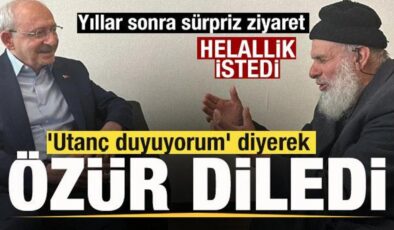 Kılıçdaroğlu’na sürpriz ziyaret! ‘Utanç duyuyorum’ diyerek özür diledi