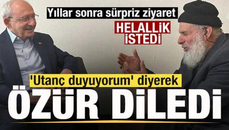 Kılıçdaroğlu’na sürpriz ziyaret! ‘Utanç duyuyorum’ diyerek özür diledi
