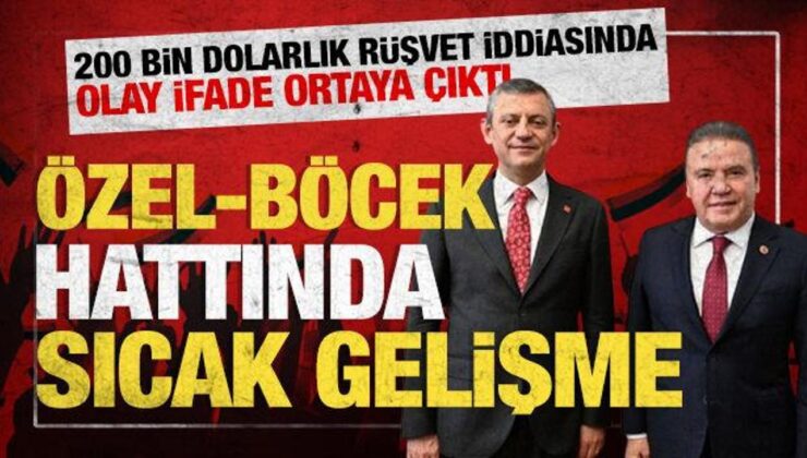 Özel-Böcek hattında sıcak gelişme: Olay ifade ortaya çıktı