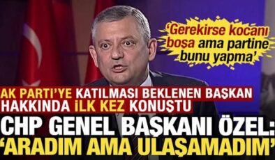 Özgür Özel’den ‘Burcu Köksal’ açıklaması: ‘Gerekirse kocanı boşa ama partine bunu yapma’