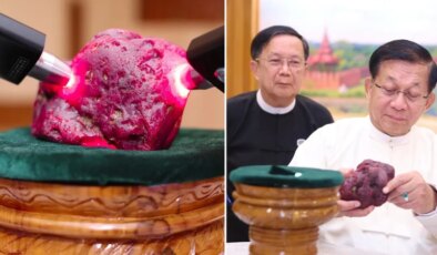 Tam 11 bin karat: Myanmar’da 2,2 kilogram ağırlığında nadir bir yakut bulundu