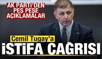 AK Parti’den peş peşe açıklamalar! Cemil Tugay’a istifa çağrısı