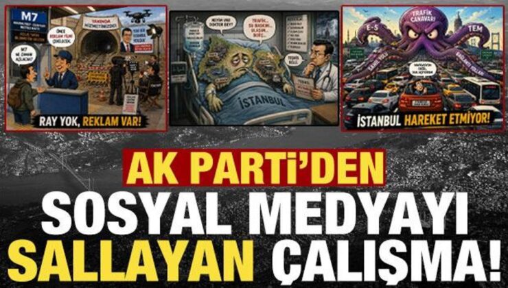 AK Parti’den sosyal medyada gündeme oturan çalışma: “#İstanbulYönetilemiyor”