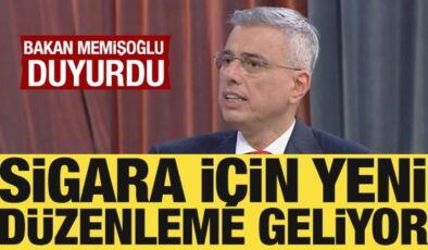 Bakan Memişoğlu duyurdu: Sigaraya yeni düzenleme geliyor