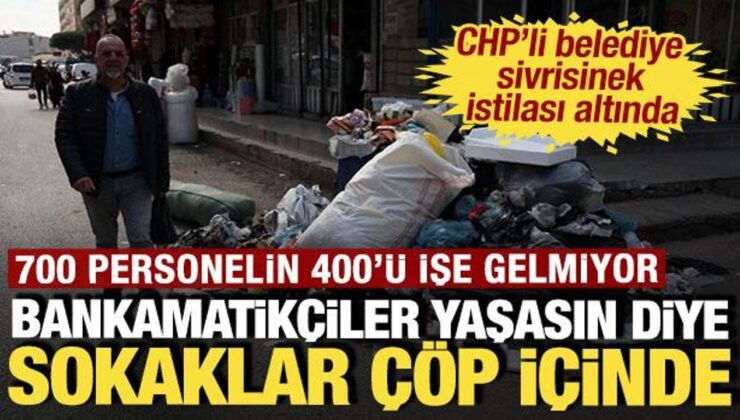 Bankamatikçiler yaşasın diye sokaklar çöp içinde: CHP’li belediye can çekişiyor