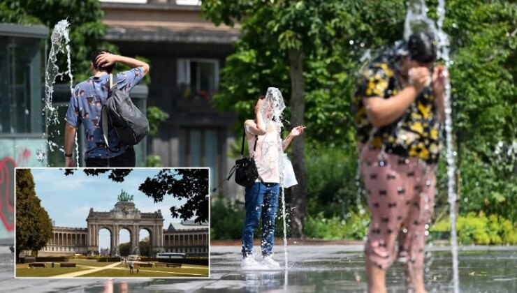 Belçika yanıyor! 40 derece alarmı, kırmızı seviyeye geçildi