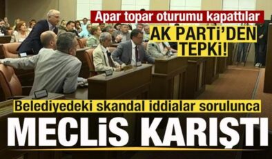 Belediye meclisini karıştıran iddia! Apar topar oturumu kapattılar