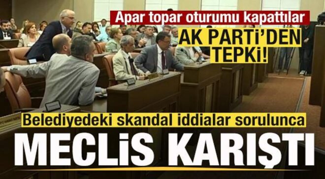 Belediye meclisini karıştıran iddia! Apar topar oturumu kapattılar