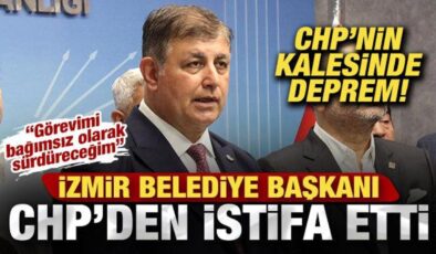CHP’de deprem! İzmir Büyükşehir Belediye Başkanı Cemil Tugay partisinden istifa etti