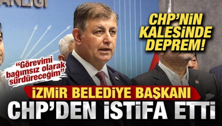 CHP’de deprem! İzmir Büyükşehir Belediye Başkanı Cemil Tugay partisinden istifa etti
