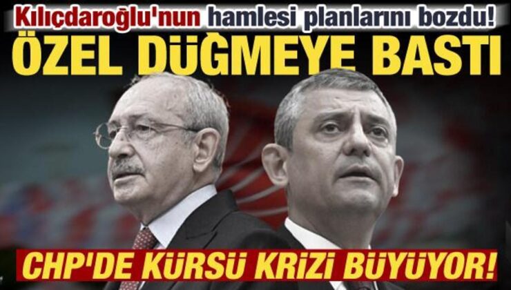 CHP’de grup toplantısı krizi! Kılıçdaroğlu’ndan sonra Özel’den jet hamle: Ben yapacağım