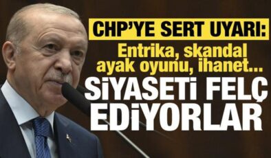 Cumhurbaşkanı Erdoğan’dan CHP’ye sert uyarı: Siyasetimizi felç ediyor!