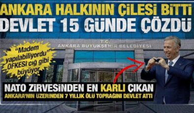 Devlet el attı CHP’li Ankara’da yedi yıllık atıllık on beş günde son buldu!