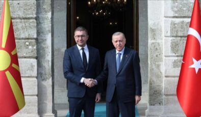 Erdoğan, Kuzey Makedonya Başbakanı Mickoski’yi kabul etti