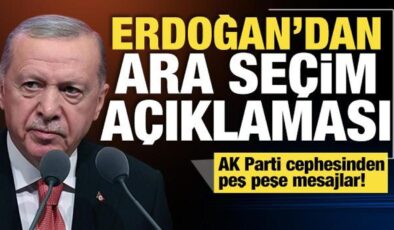 Erdoğan’dan ara seçim sonuçları sonrası ilk açıklama: Ezici üstünlükle sonuçlandı