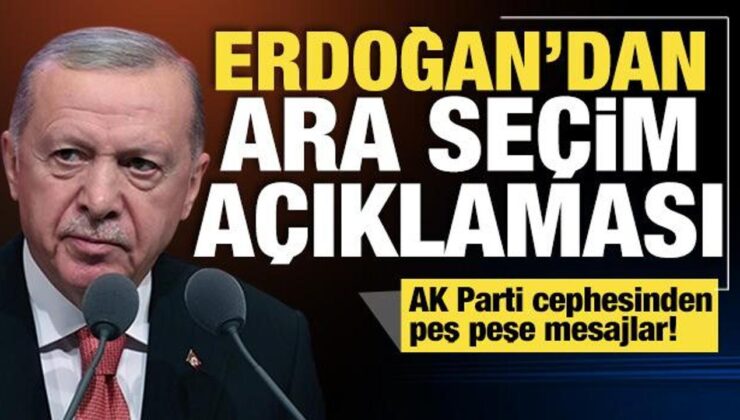 Erdoğan’dan ara seçim sonuçları sonrası ilk açıklama: Ezici üstünlükle sonuçlandı