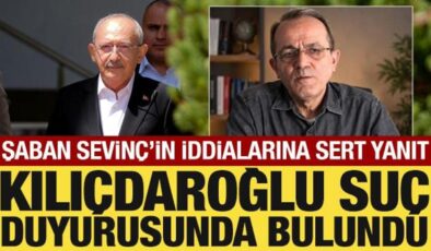 Kemal Kılıçdaroğlu’ndan Şaban Sevinç’e suç duyurusu