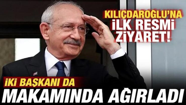 Kılıçdaroğlu’na ilk resmi ziyaret! İki başkanı da makamında ağırladı