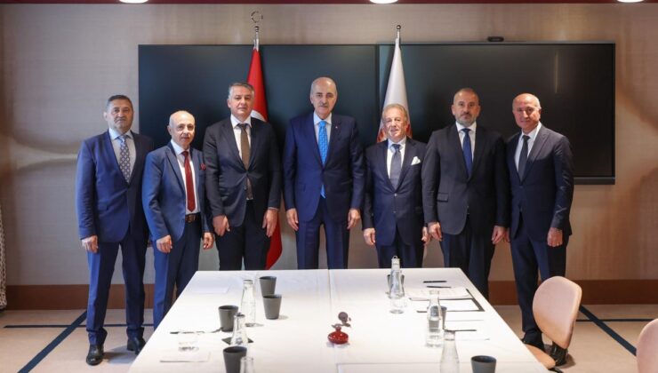 Meclis Başkanı Kurtulmuş, Stockholm’de Süryani temsilcilerini kabul etti