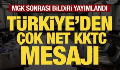 MGK sona erdi: Yazılı açıklama yapıldı! Türkiye’den çok net KKTC mesajı