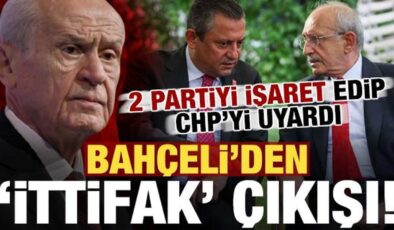 MHP Lideri Bahçeli’den ‘ittifak’ çıkışı! 2 partiyi işaret edip CHP’yi uyardı…