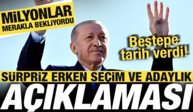 Milyonlar merakla bekliyordu! Beştepe’den erken seçim ve adaylık açıklaması! Tarih verdi