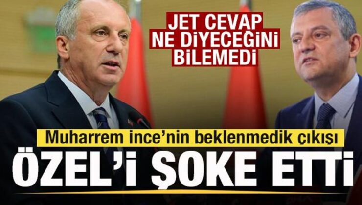 Muharrem İnce’nin sürpriz çıkışı Özgür Özel’i kızdırdı! Ne diyeceğini bilemedi