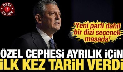 Özel cephesi ayrılık için tarih verdi: ‘Yeni parti dahil bir dizi seçenek masada’