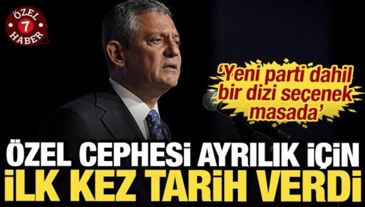 Özel cephesi ayrılık için tarih verdi: ‘Yeni parti dahil bir dizi seçenek masada’