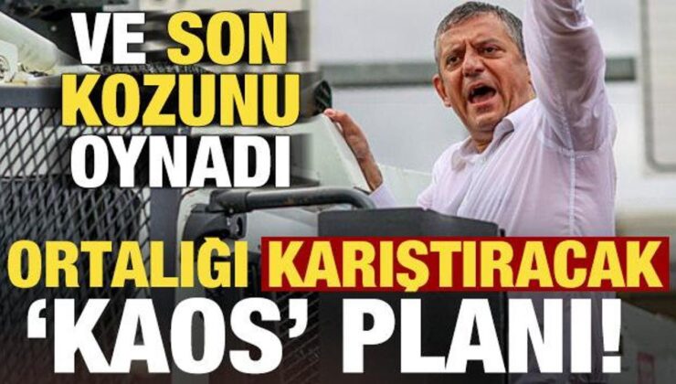 Özgür Özel son kozunu oynuyor! Ortalığı karıştıracak ‘kaos’ plan…