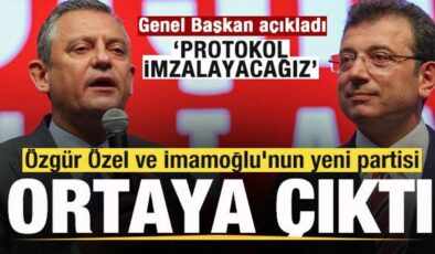 Özgür Özel ve İmamoğlu’nun yeni partisi ortaya çıktı! Genel Başkan: Protokol imzalayacağız
