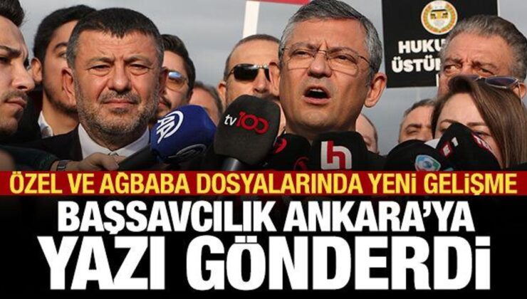 Özgür Özel ve Veli Ağbaba’ya fezlekeyle ilgili dosya Ankara’ya gönderildi