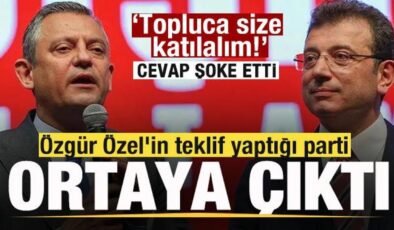 Özgür Özel’in teklif yaptığı parti ortaya çıktı! Topluca size katılalım! Cevap şoke etti